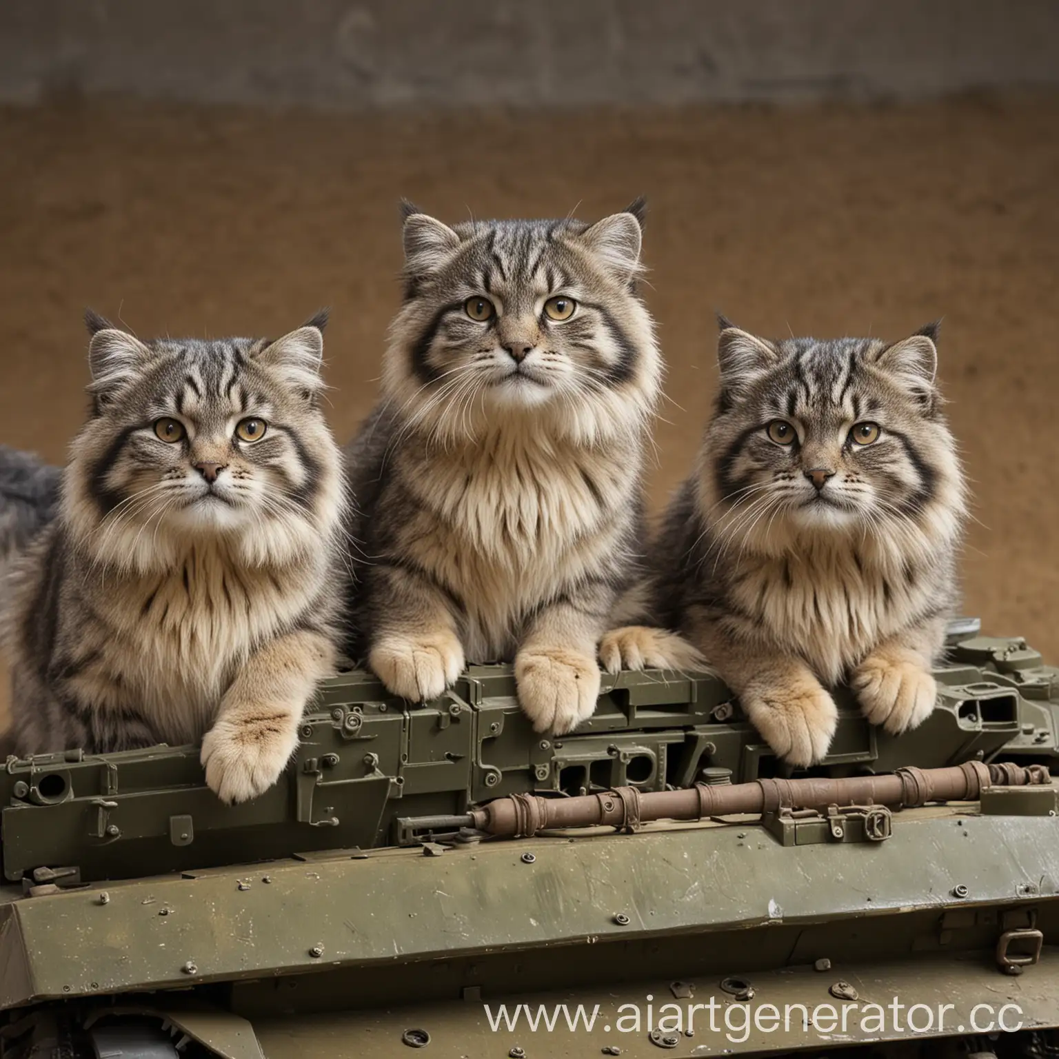 Manul-Cat-Commanding-Three-Tankistas