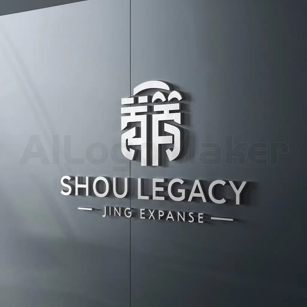 a logo design,with the text "shou legacy - jing expanse", main symbol:Xiyu Loulan,Moderate,be used in Education industry,clear background