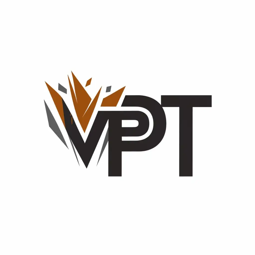 a logo design,with the text "VPT", main symbol:Sparks,Minimalistic,be used in Automotive industry,clear background