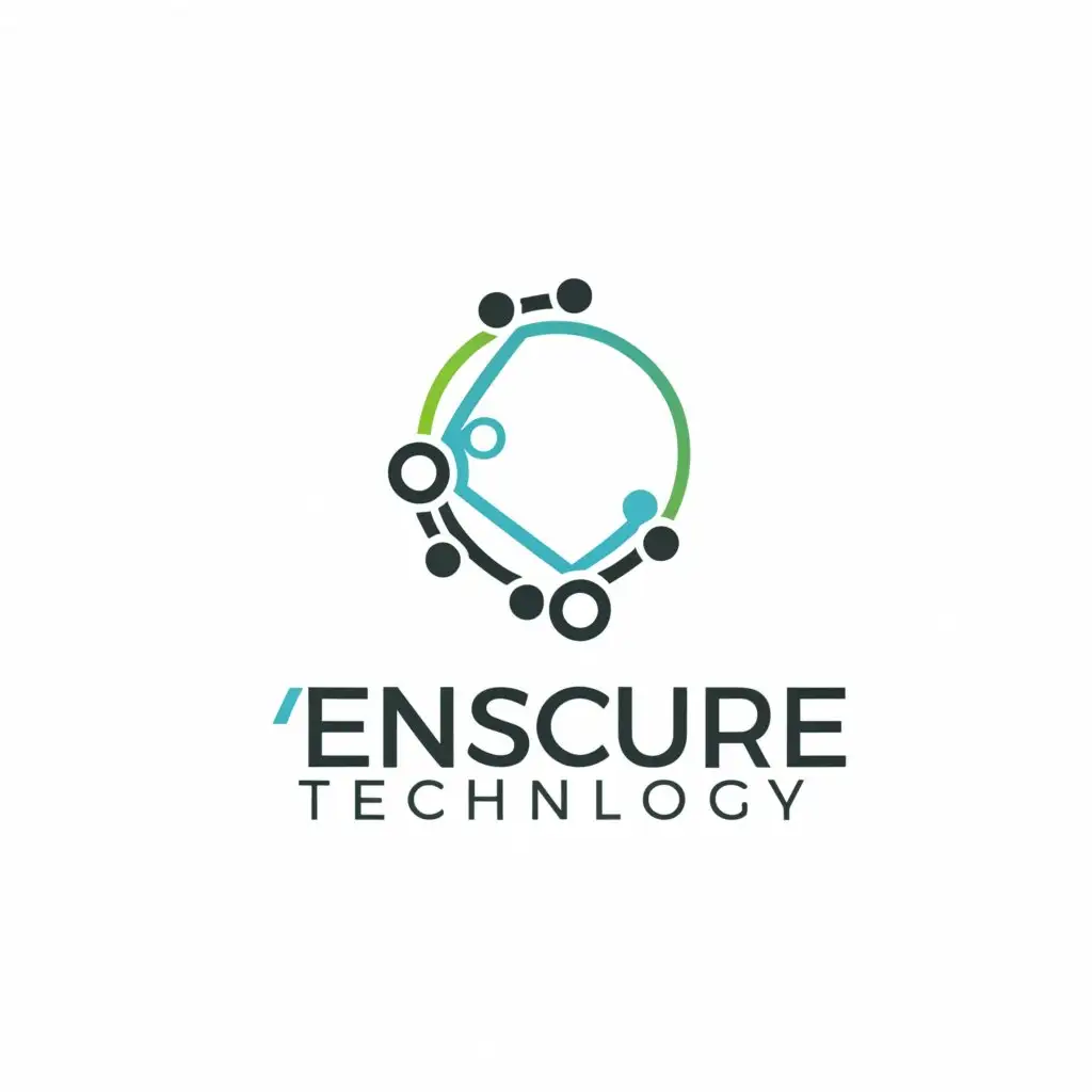 a logo design,with the text 'Enscure Technology', main symbol:Software,Moderate, be used in Technology industry, clear background