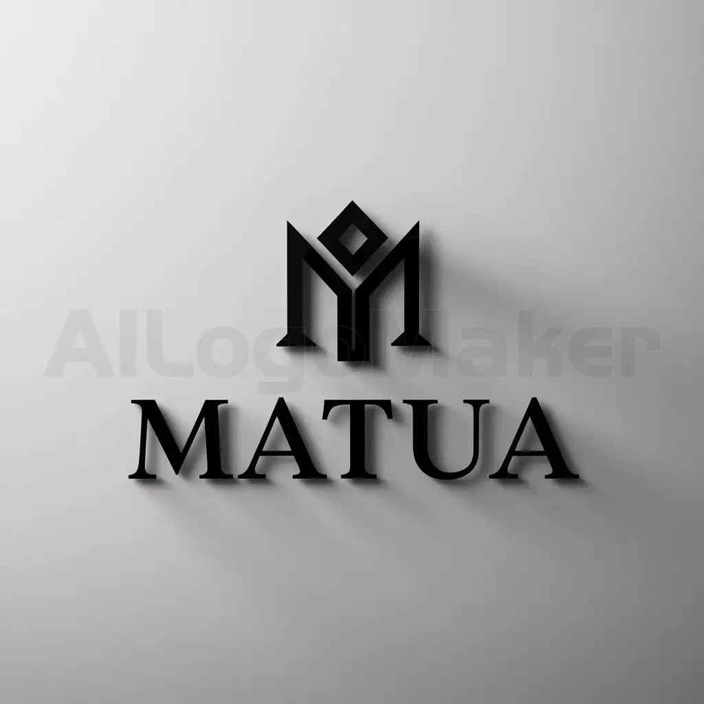 a logo design,with the text "MATUA", main symbol:svetohudozhnik,Moderate,clear background