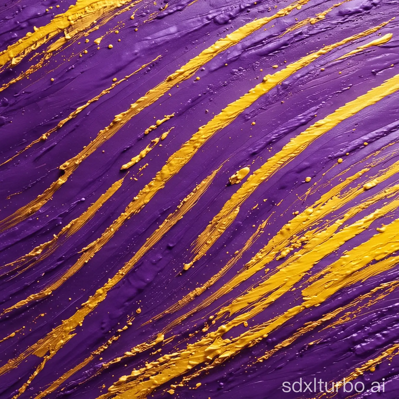 Abstract-Art-with-Purple-and-Yellow-Strokes