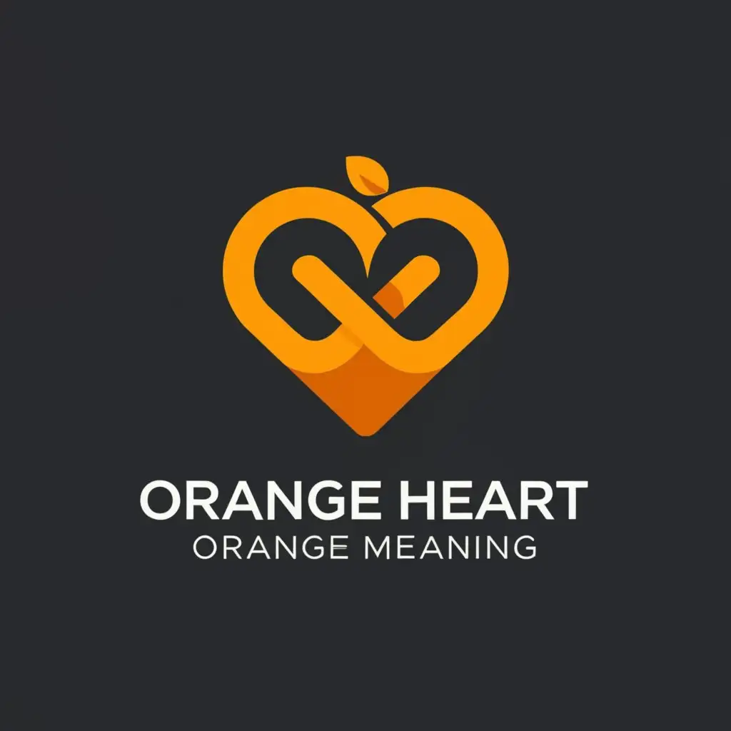 a logo design,with the text "Orange heart orange meaning", main symbol:CXCY,Moderate,be used in Entertainment industry,clear background