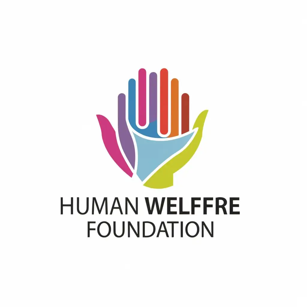 a logo design,with the text "Human Welfare Foundation", main symbol:welfare,Moderate,clear background