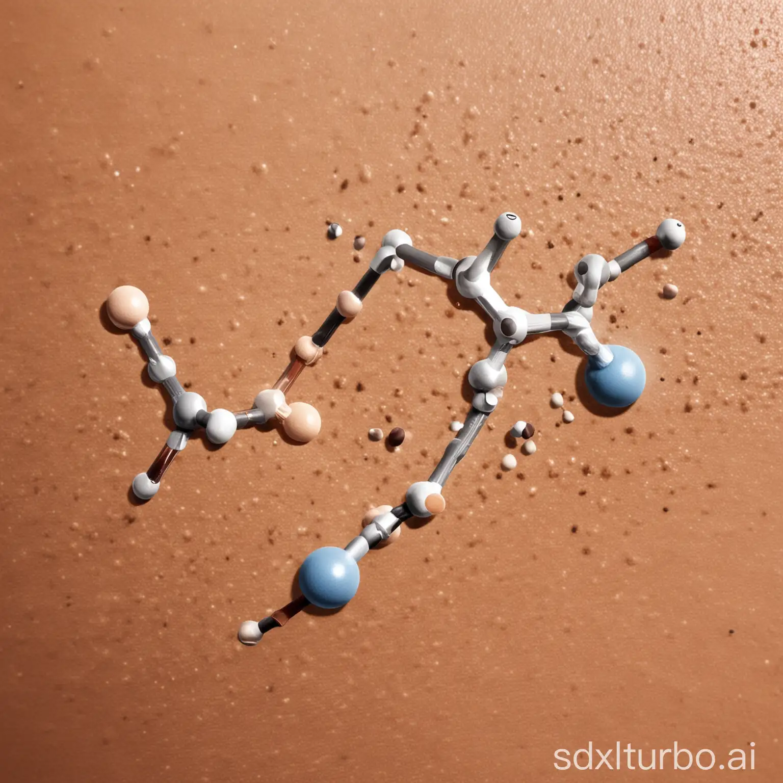 Image: A depiction of a molecular structure with arrows pointing towards melanin molecules, indicating inhibition.
Description: Visualize a molecular structure where arrows symbolize the suppression of melanin production, the pigment responsible for dark spots and uneven skin tone. This representation illustrates how the supplement intervenes at a molecular level to regulate pigmentation, leading to a brighter and more uniform complexion. Caption: "Unlock the secret to radiant skin by inhibiting melanin production from within. #SkinBrightening #PigmentRegulation"