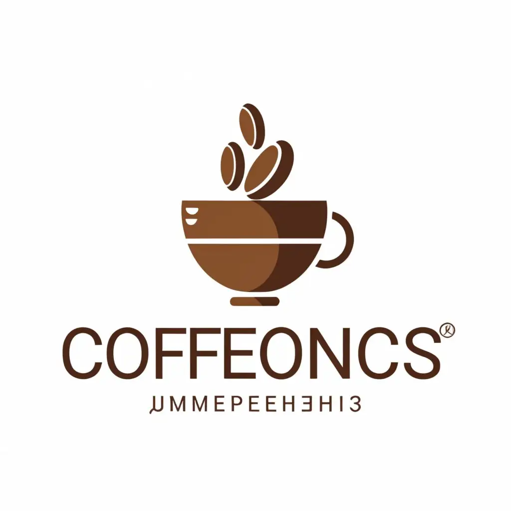 a logo design,with the text "coffeonics", main symbol:coffee, leaves,Умеренный,be used in Рестораны industry,clear background