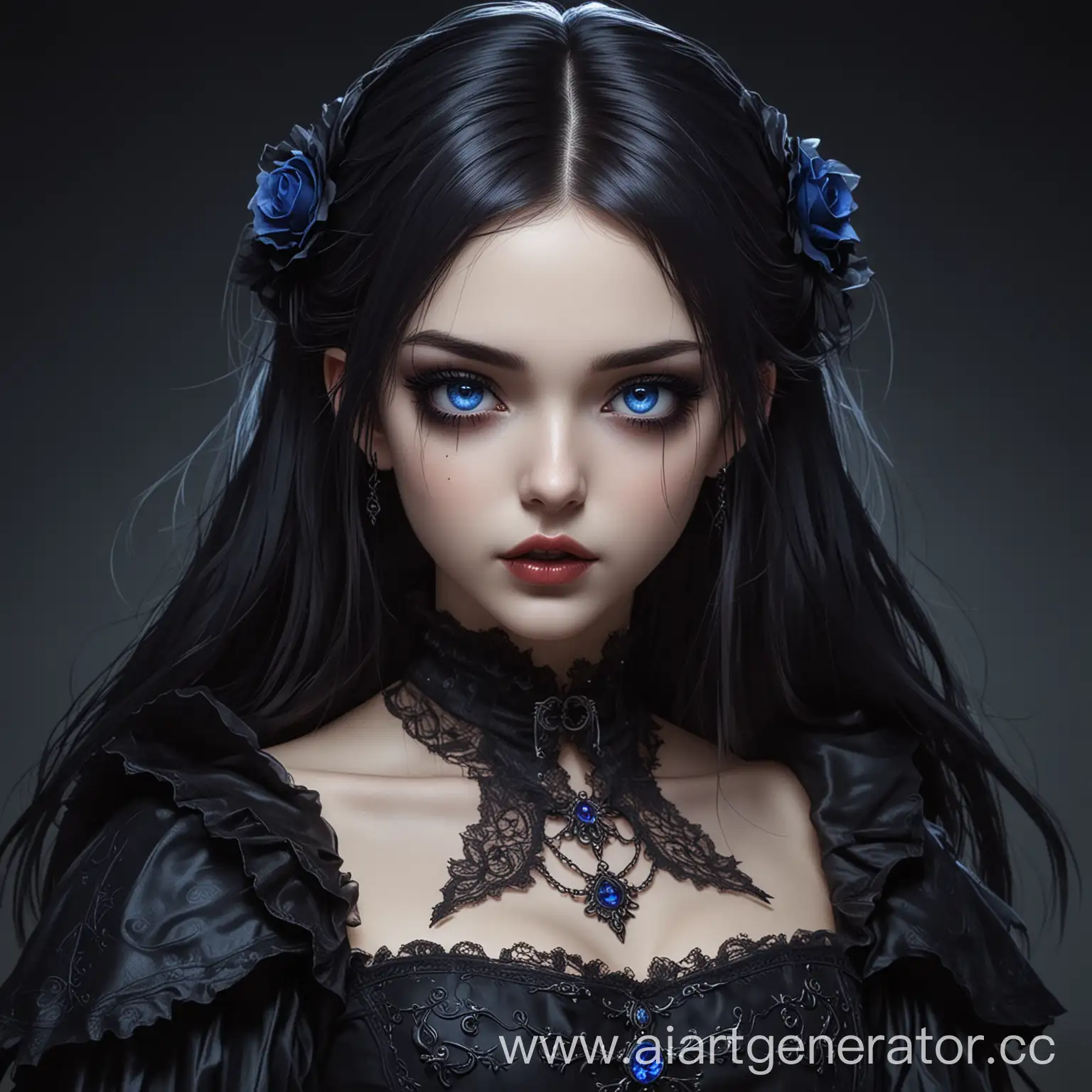 Gothic-Anime-Vampire-Girl-with-Dark-Hair-and-Blue-Eyes