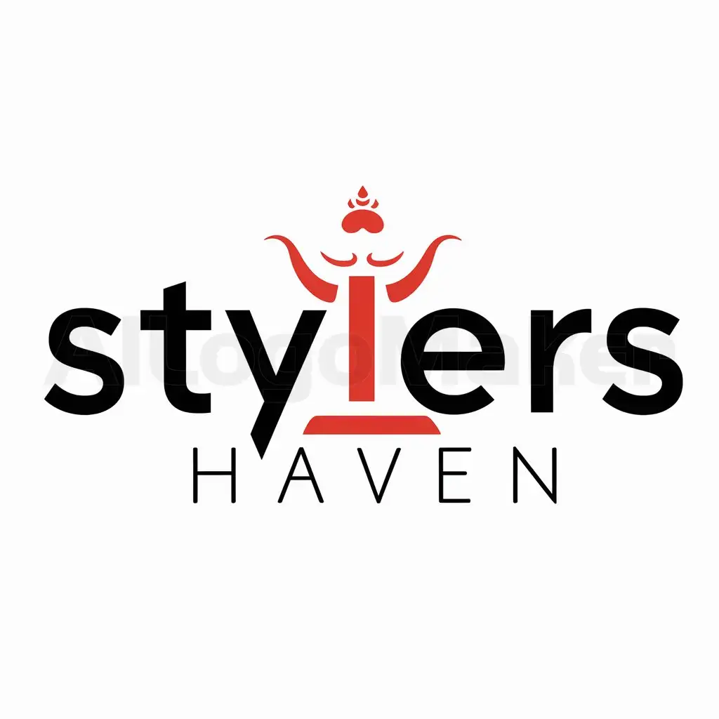 a logo design,with the text "Stylers Haven", main symbol:lakshmi,Moderate,be used in Retail industry,clear background