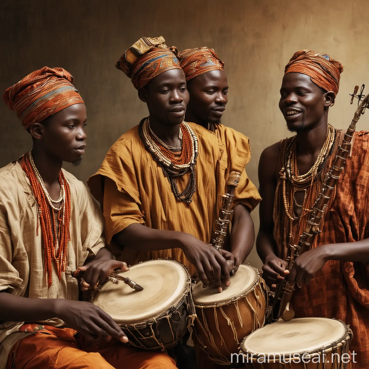 three african musicians