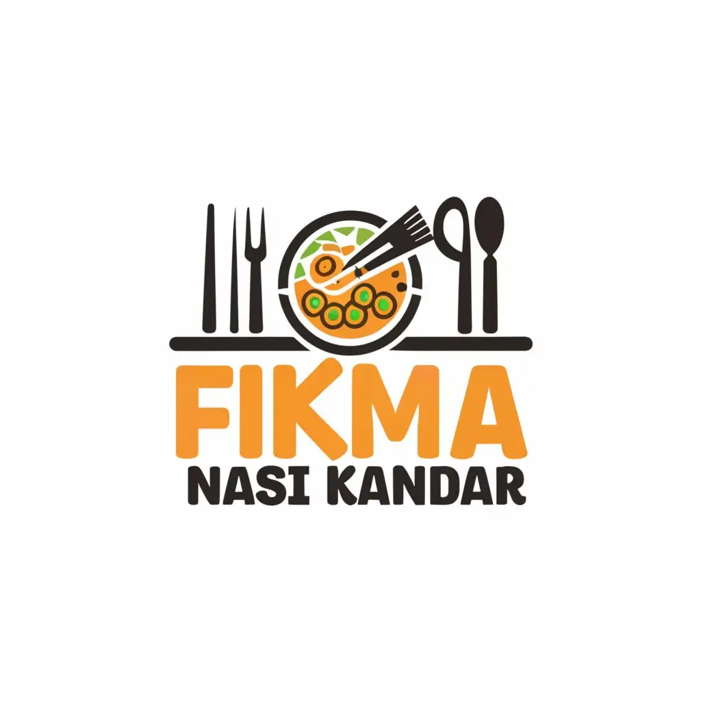 a logo design,with the text "FIKMA NASI KANDAR", main symbol:restaurant,Moderate,be used in Restaurant industry,clear background