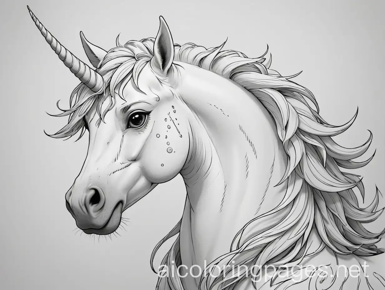 Unicorn-Coloring-Page-with-Simplicity-and-Ample-White-Space