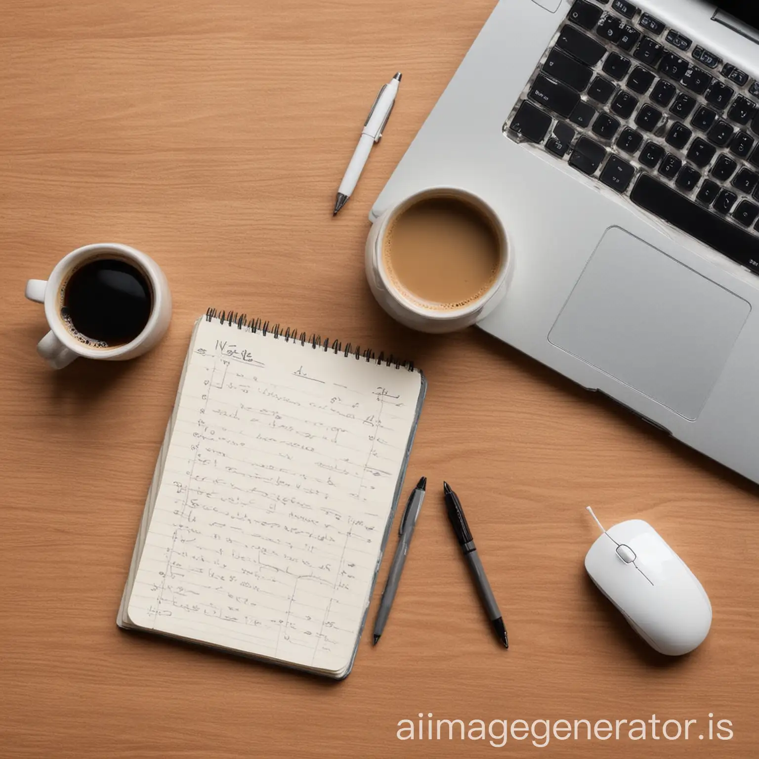 Workspace-with-Notepad-Coffee-Keyboard-and-Mouse