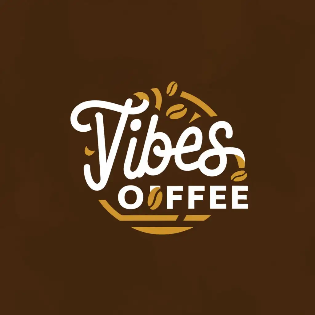 a logo design,with the text "Vibes Coffee", main symbol:create a professional logo called "Vibes Coffee".
I'm inclined towards warm and inviting colors that match the coffee theme.
The logo design should be a combination of text and graphic elements. The graphic should reflect the coffee industry and the name "Vibes Coffee".

coffee industry and its visual aesthetics

eye-catching design that will stand out in the coffee market.,complex,be used in coffee industry industry,clear background