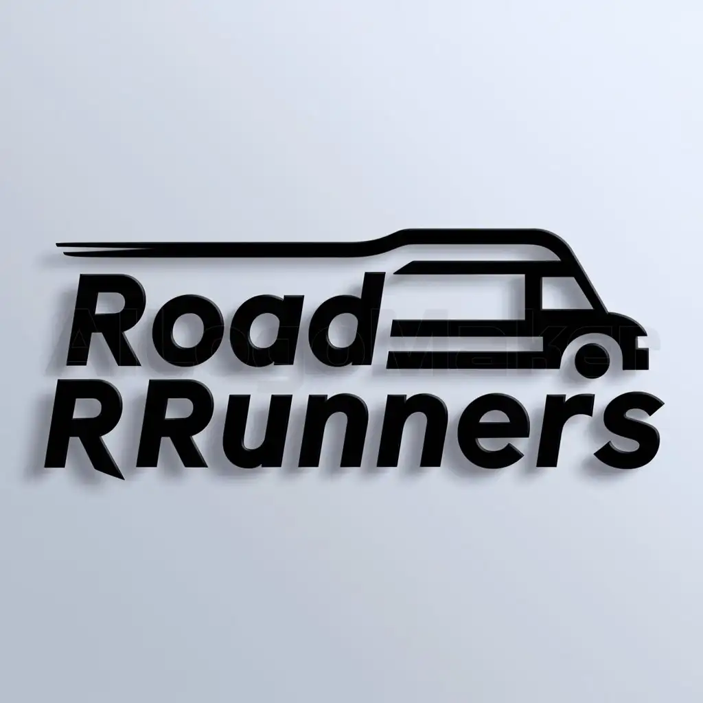 a logo design,with the text "Road Runners", main symbol:transporte,Moderate,be used in Others industry,clear background