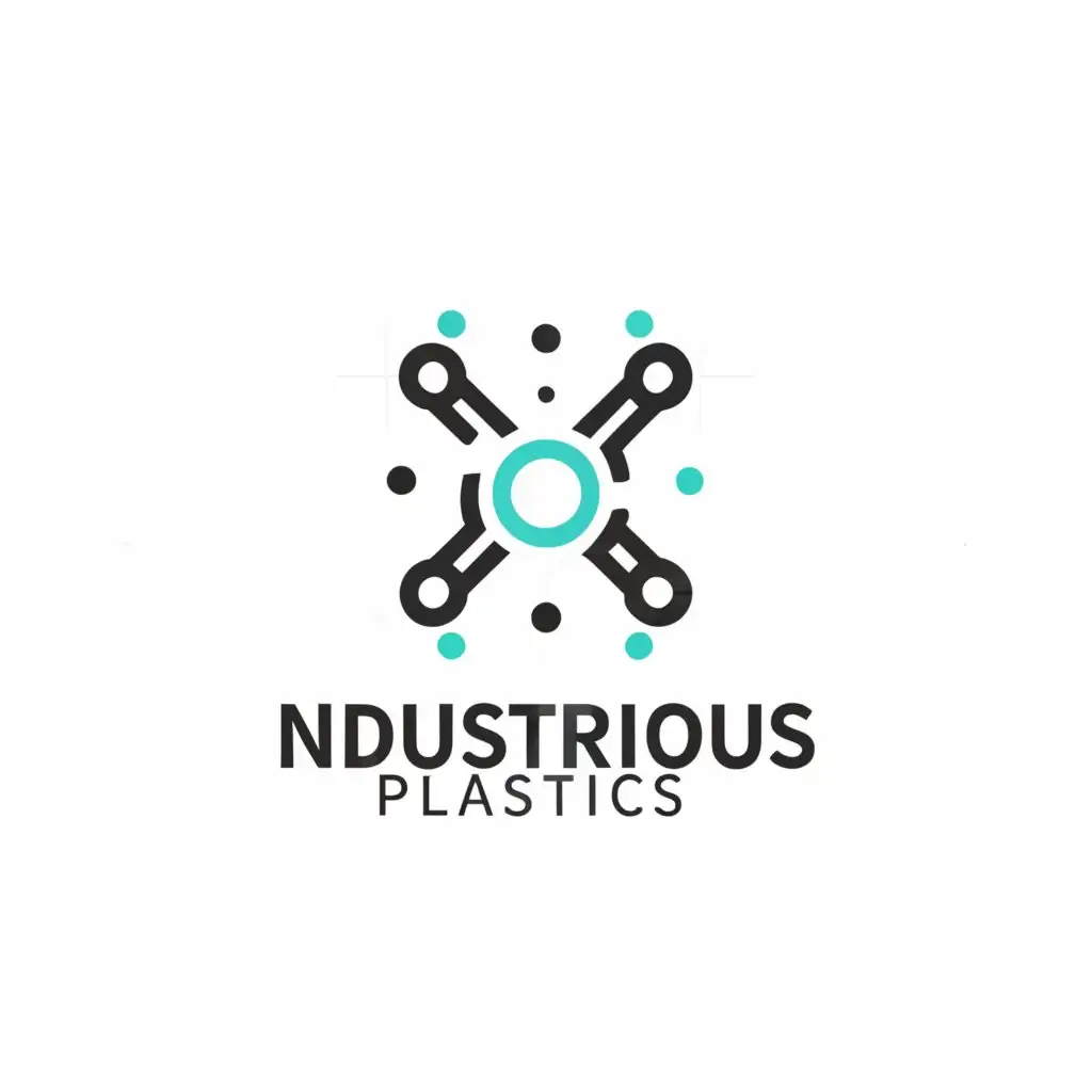 a logo design,with the text "Industrious Plastics", main symbol:Plastic Molecule,Moderate,be used in Others industry,clear background