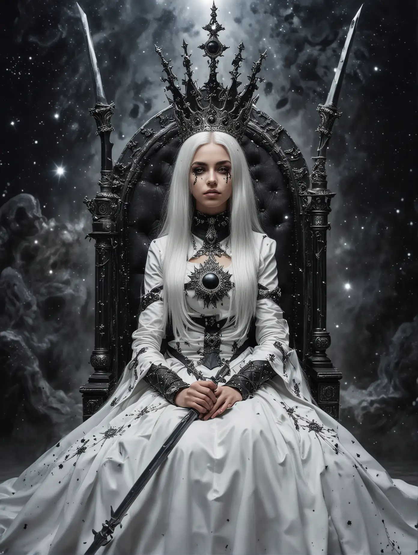 Beautiful-Sister-Hetsemit-Reigns-Amidst-Cosmic-Majesty-with-Silver-Crown-and-Black-Sword