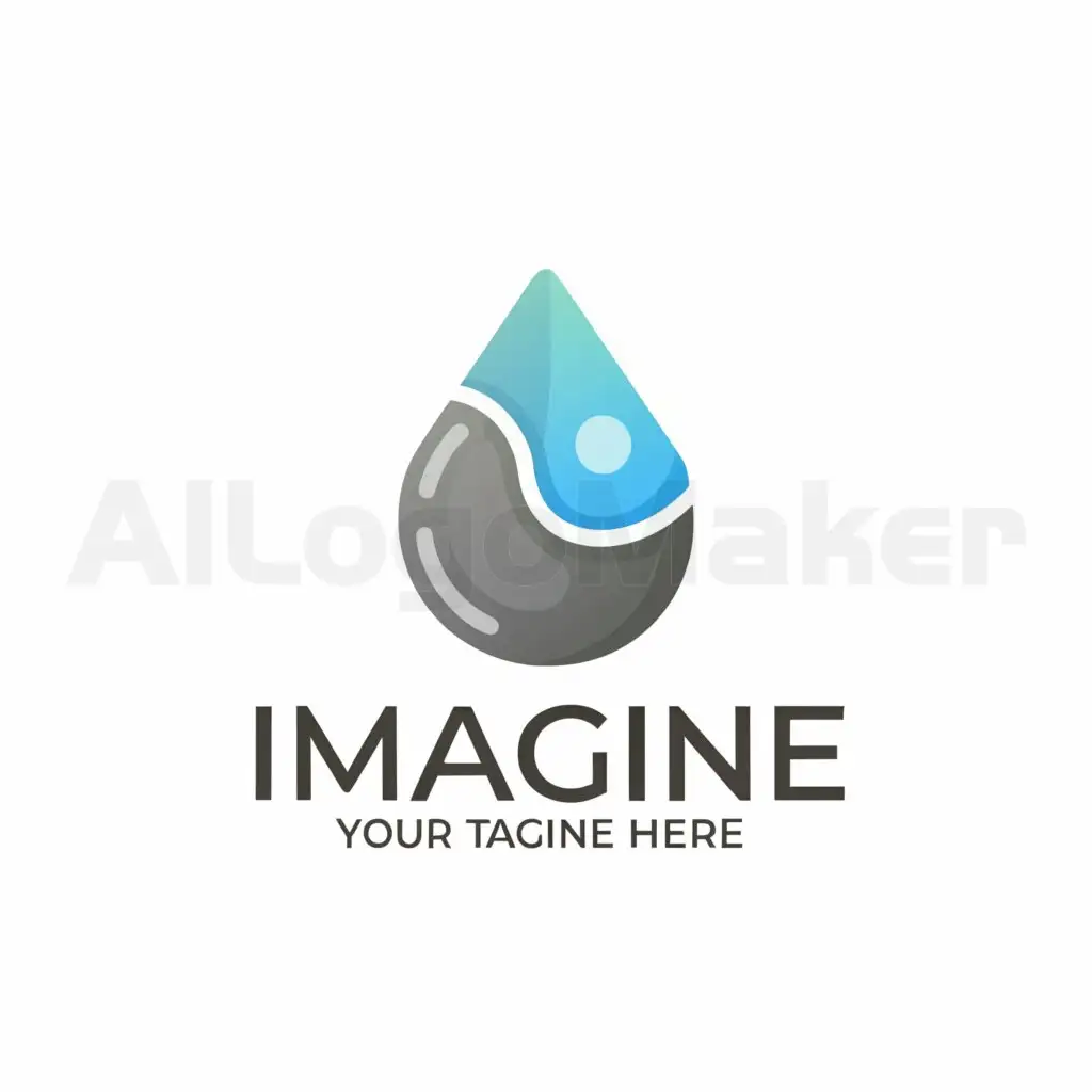 a logo design,with the text "Imagine", main symbol:Ice 水滴,Moderate,be used in Internet industry,clear background