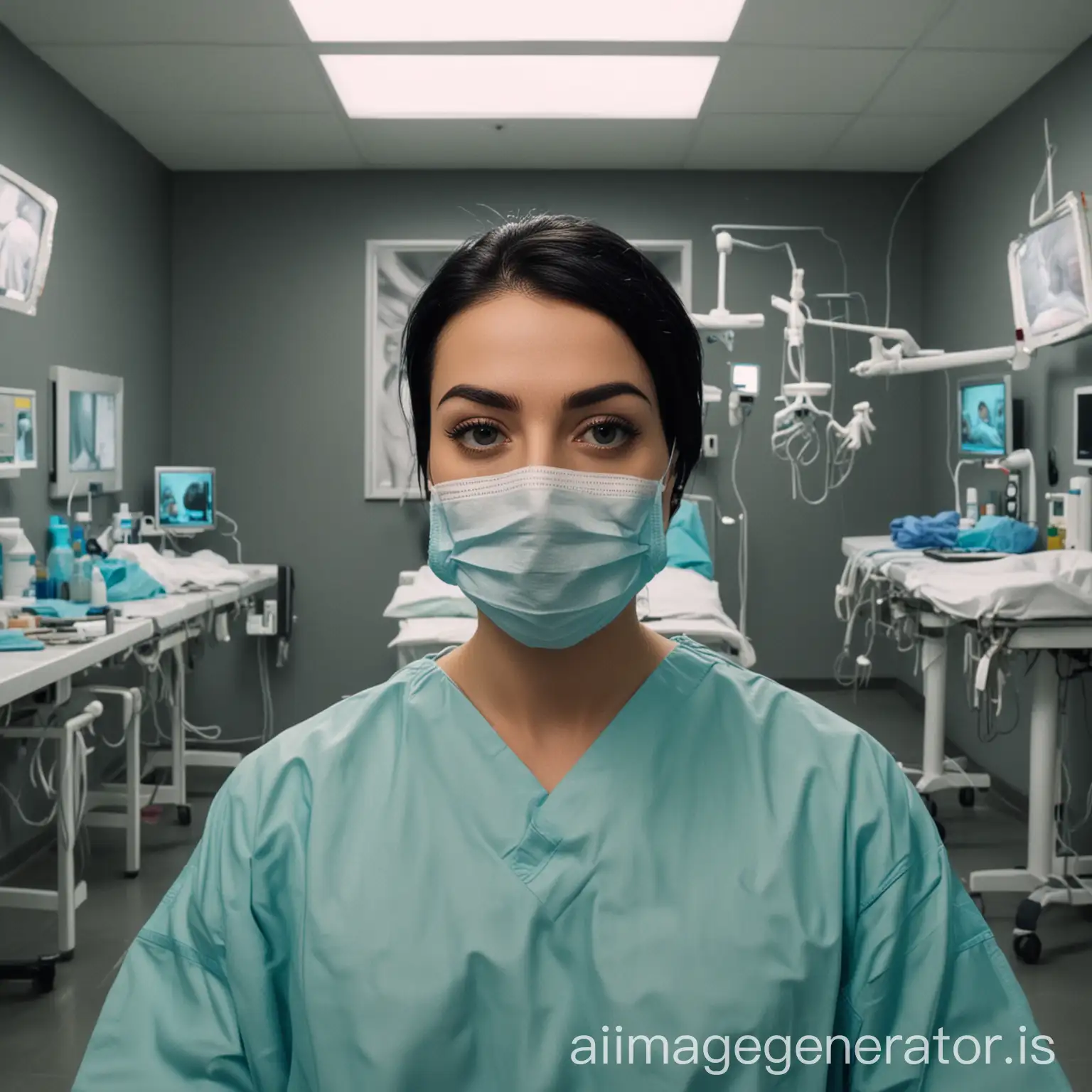 make a YouTube thumbnail without text in picture show black hair market transplant in turkey and around world. make it really realistic make it surgery room fake surgeon