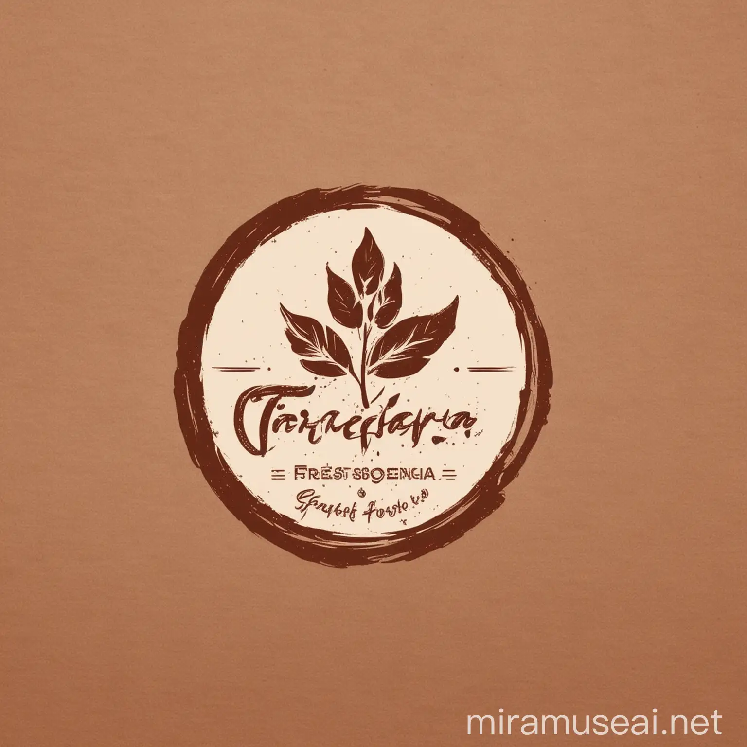 Design a logo for "TORREFACTORA LAS 3 GRACIAS", a coffee and cocoa roaster. The logo should incorporate a coffee branch with three leaves as the main element. Use a brown color scheme that combines with another contrasting color to highlight the name. The design should be modern, minimalist, and suitable for use in point-of-sale materials. Highlight the full name of the company in the design for clear identification. The goal is to create a striking logo that competes in the market and captures consumers' attention.