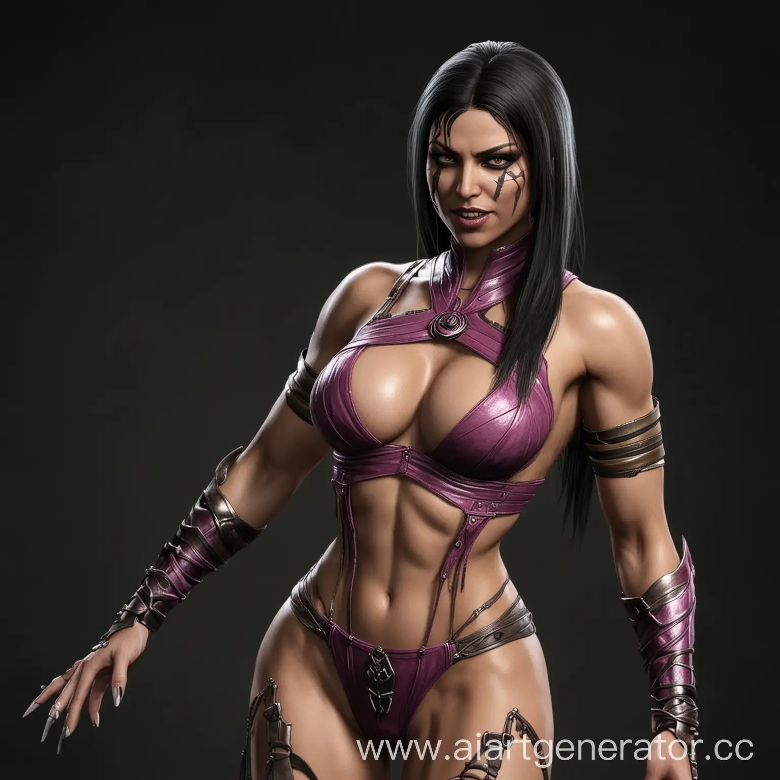 MKX-Mileena-Nude-Fan-Art-Seductive-Warrior-from-Mortal-Kombat-X
