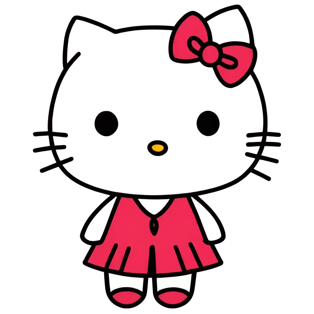 a cute hello kitty cartoon