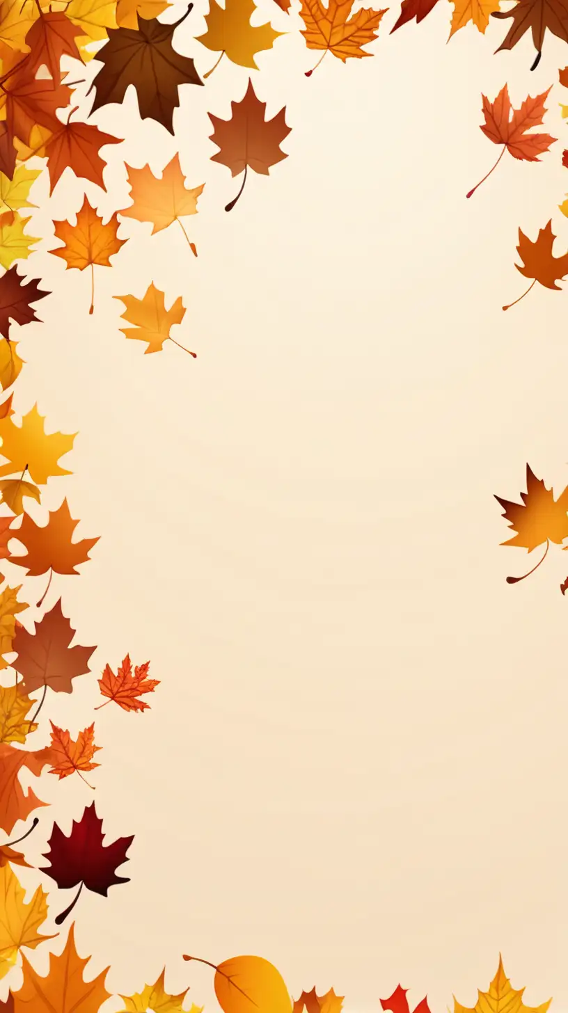Vibrant Autumn Leaves Falling Vector Art