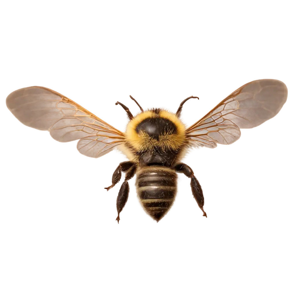 Stunning-PNG-Image-of-a-Single-Bee-in-Flight-Captivating-Nature-in-High-Quality