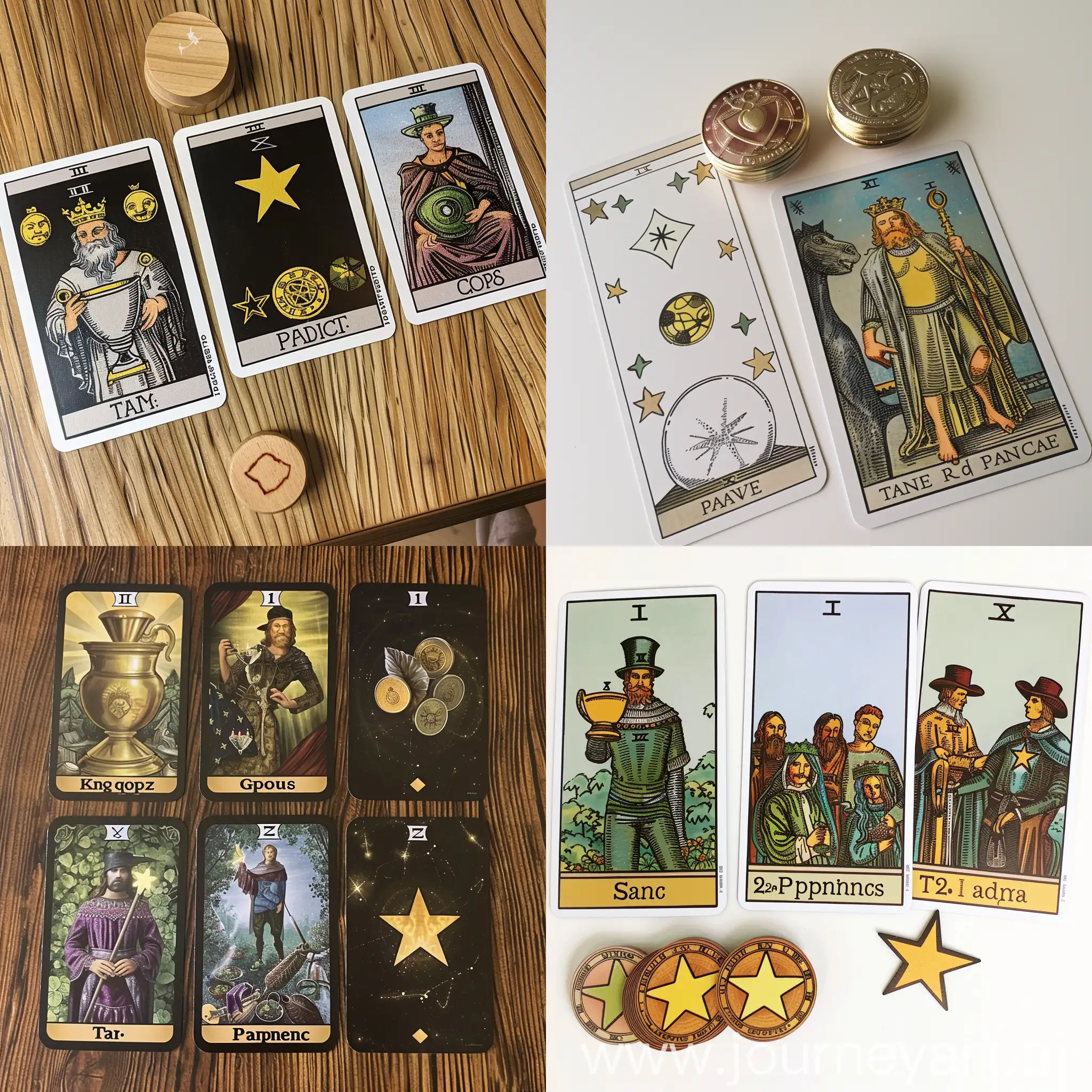 Tarot-Spread-King-of-Cups-Two-Pentacles-Star
