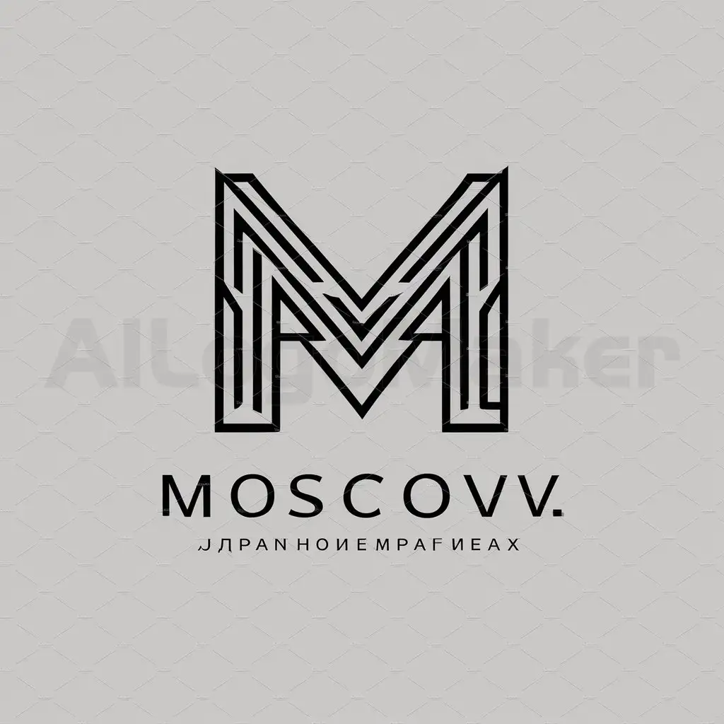 a logo design,with the text "Moscow", main symbol:Letter M,complex,be used in Smi industry,clear background