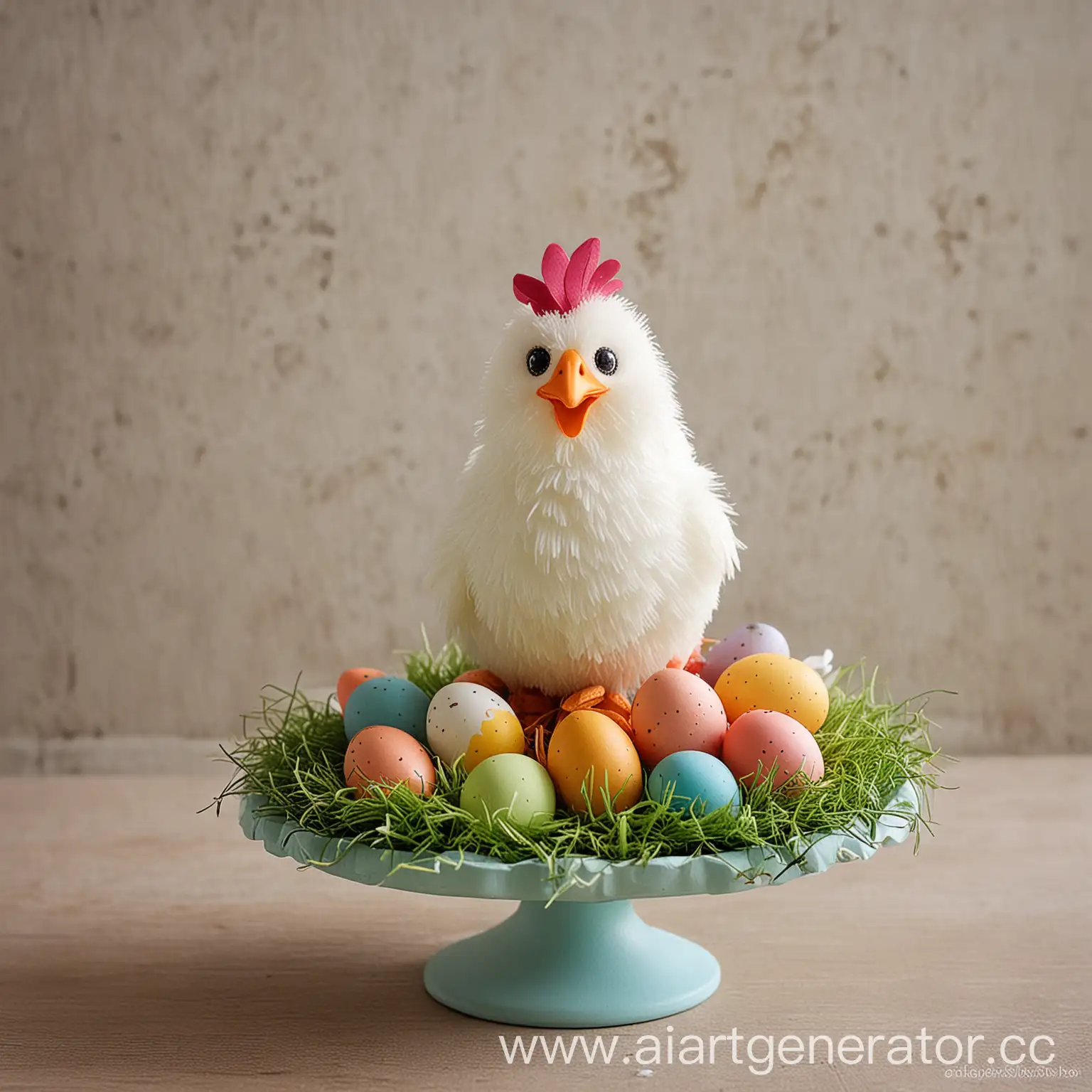 Handmade-Foamiran-Easter-Chicken-and-Egg-Holder
