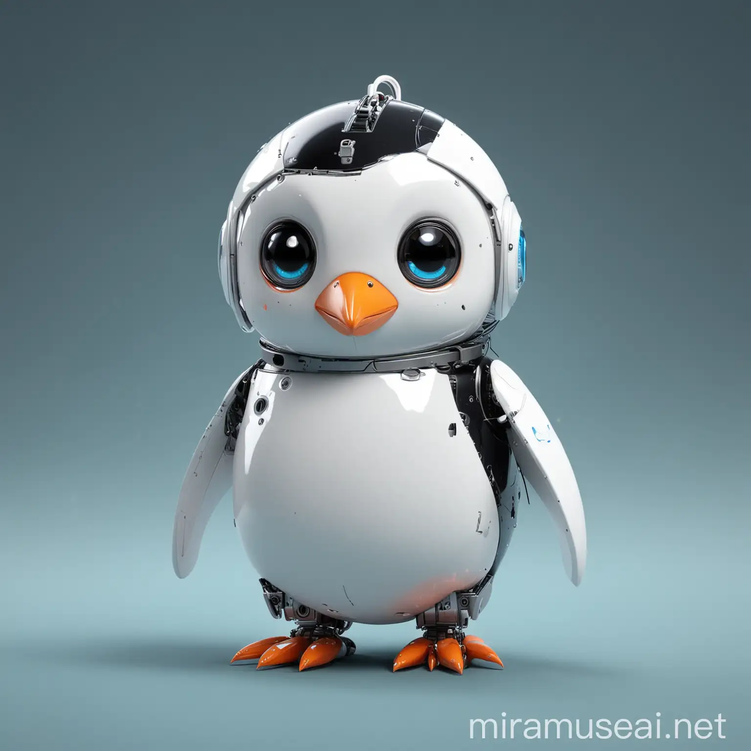 Cute robotic penguin