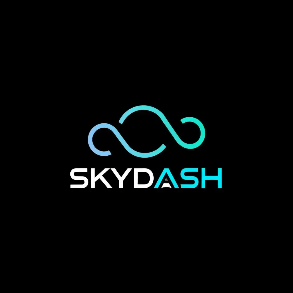 a logo design,with the text "skydash", main symbol:sky and clothing,Moderate,clear background