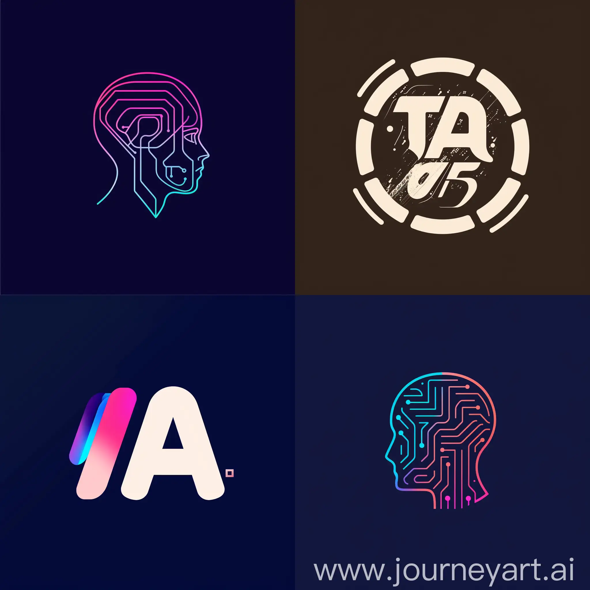 I want a logo for an Instagram page that is about artificial intelligence.