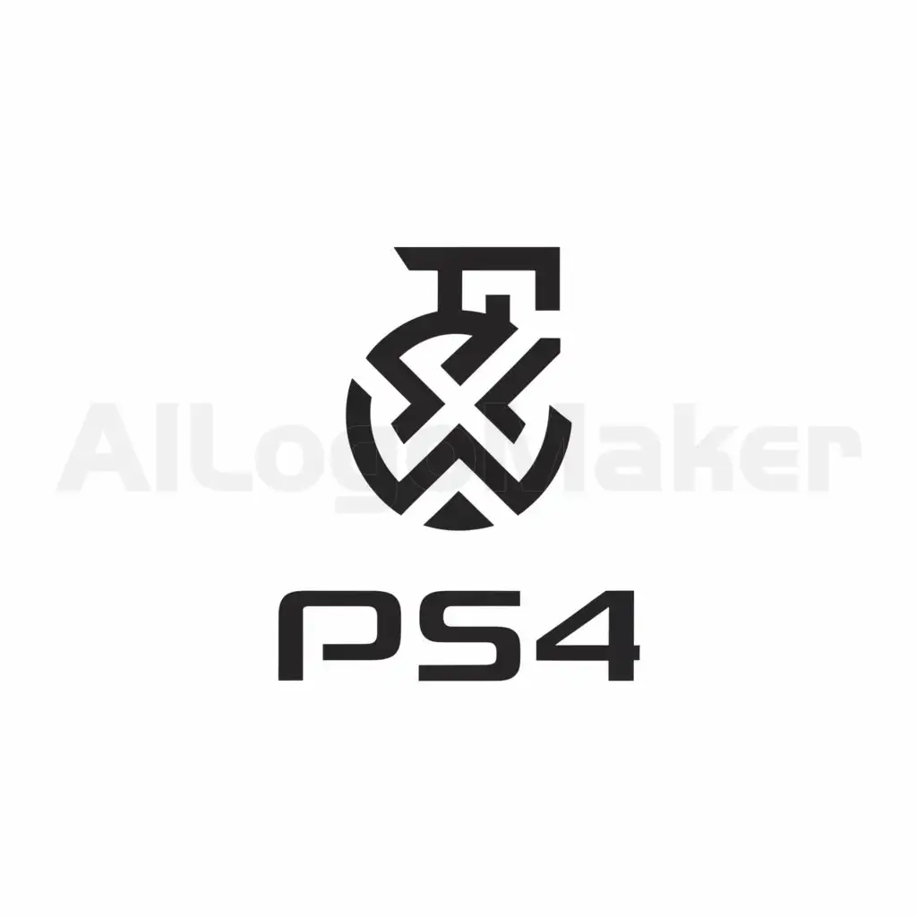a logo design,with the text "PS4", main symbol:grenade,complex,be used in Entertainment industry,clear background