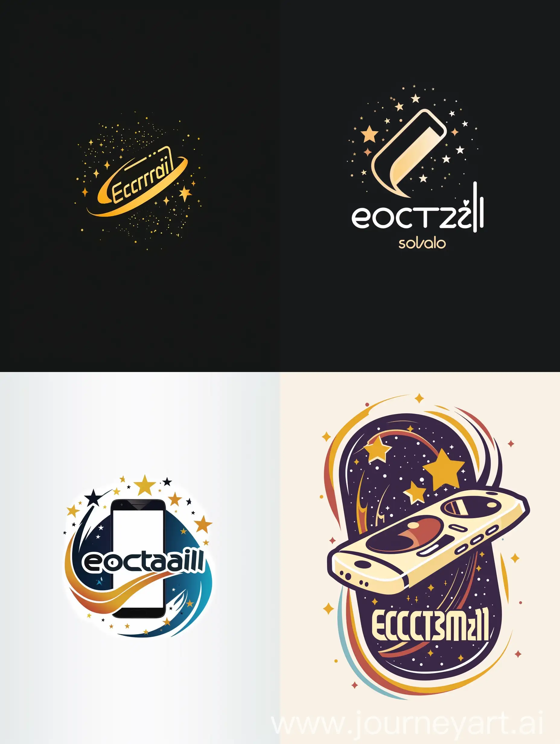 A Logo for An electronic blog for phones. You can add stars or a phone, but the most important thing is the logo, which is EloctroSohail, in a professional, creative font.