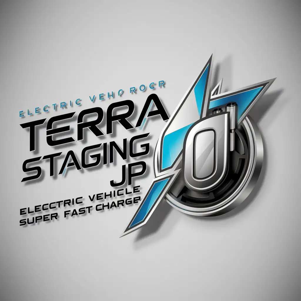 LOGO-Design-For-Terra-Staging-JP-Electric-Vehicle-Super-Fast-Charger-with-Blue-Gradient-Accent-and-3D-Effect