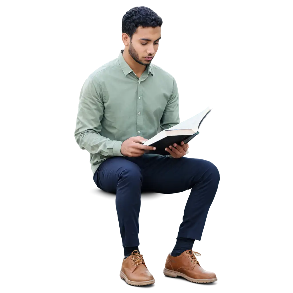 HighQuality-PNG-Image-of-a-Muslim-Man-Reading-Quran-Enhance-Online-Presence-with-Clear-and-Crisp-Visuals