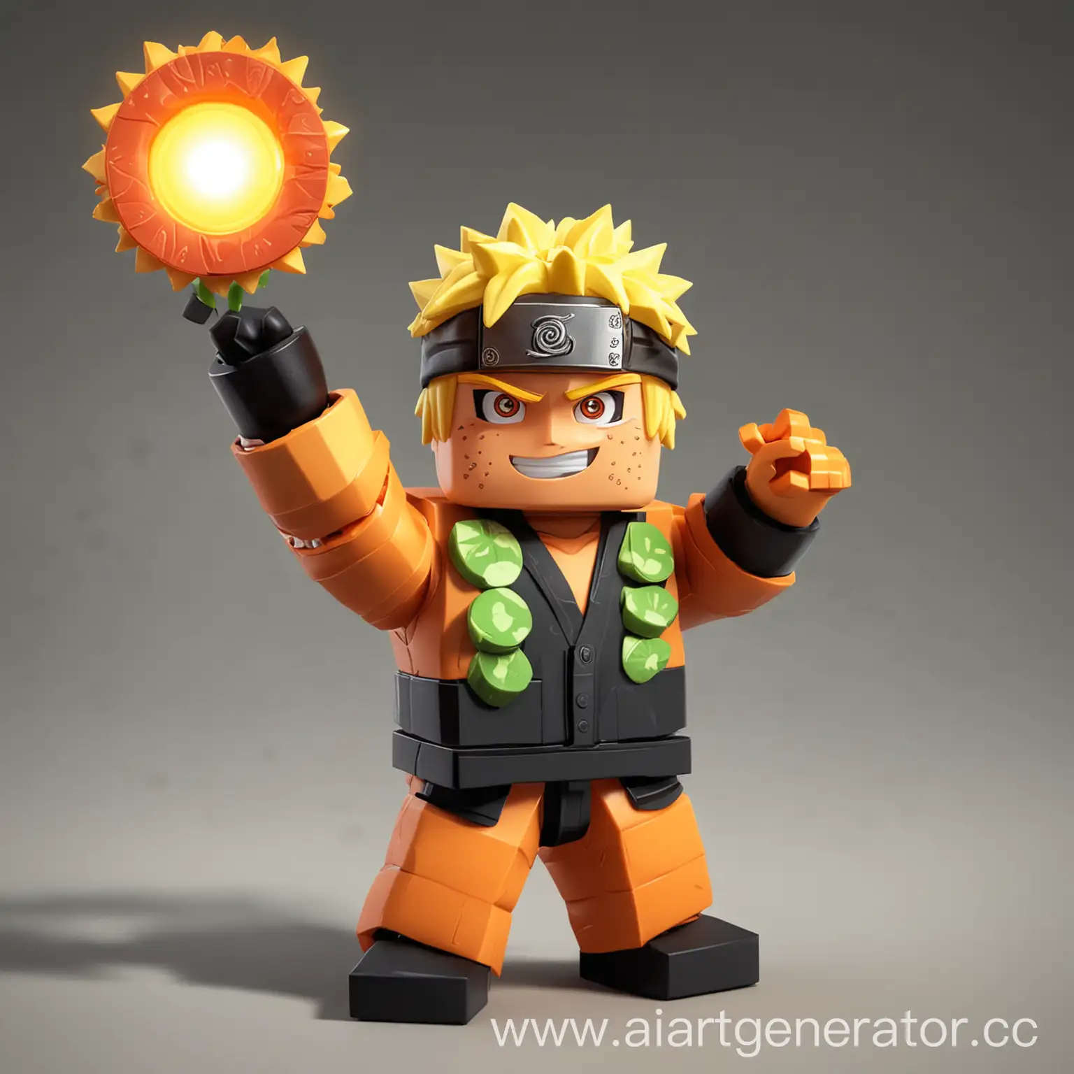 Naruto-Character-Holding-Fruit-of-the-Sun-in-Roblox-Blockfruit-Mode