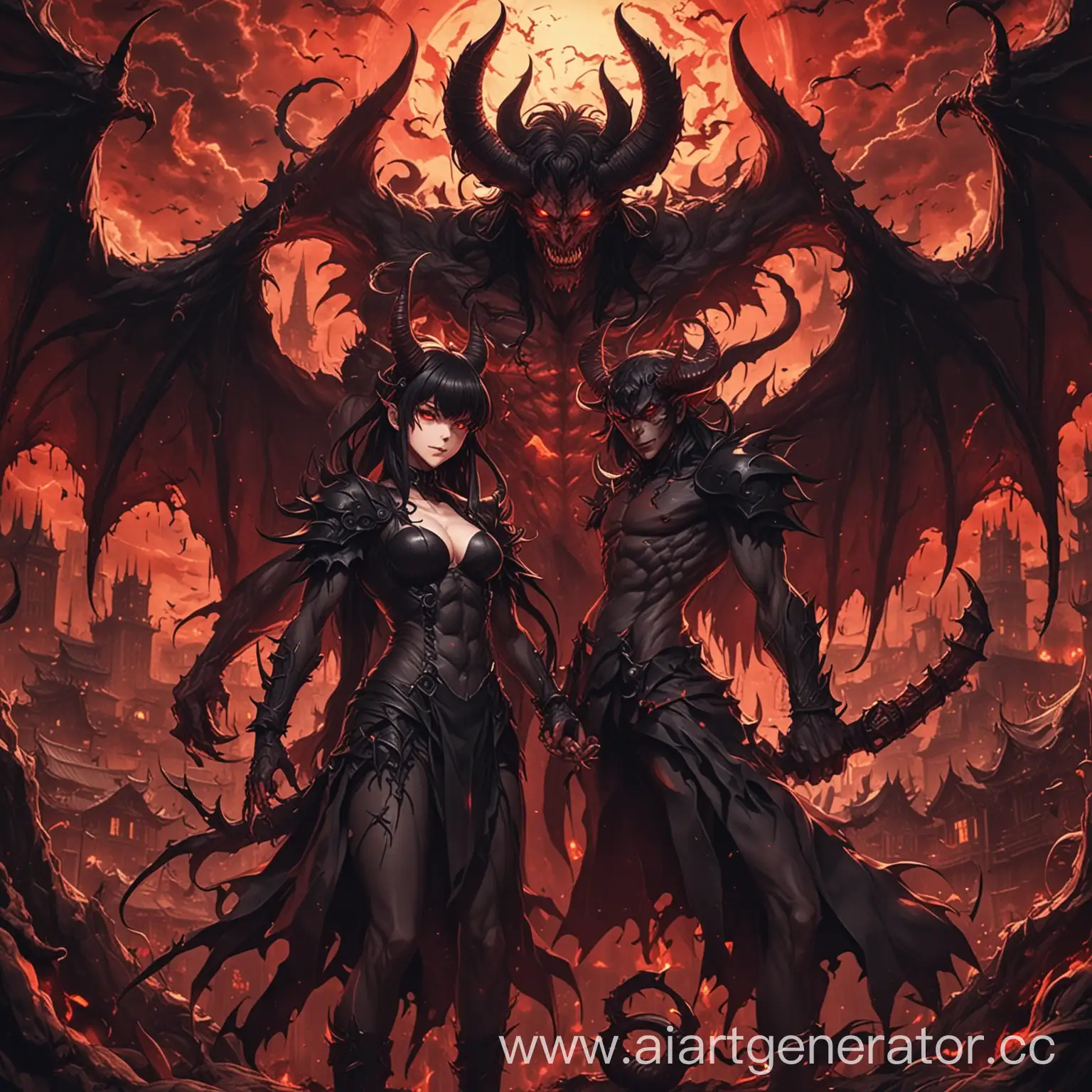 Anime-Style-Depiction-of-Satan-and-Devil