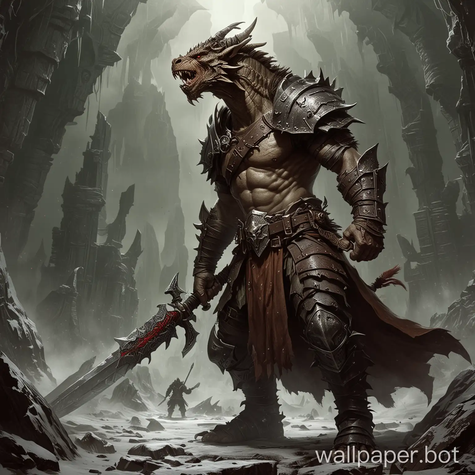 Fierce-Dragonborn-Barbarian-Warrior-Wielding-Massive-Sword