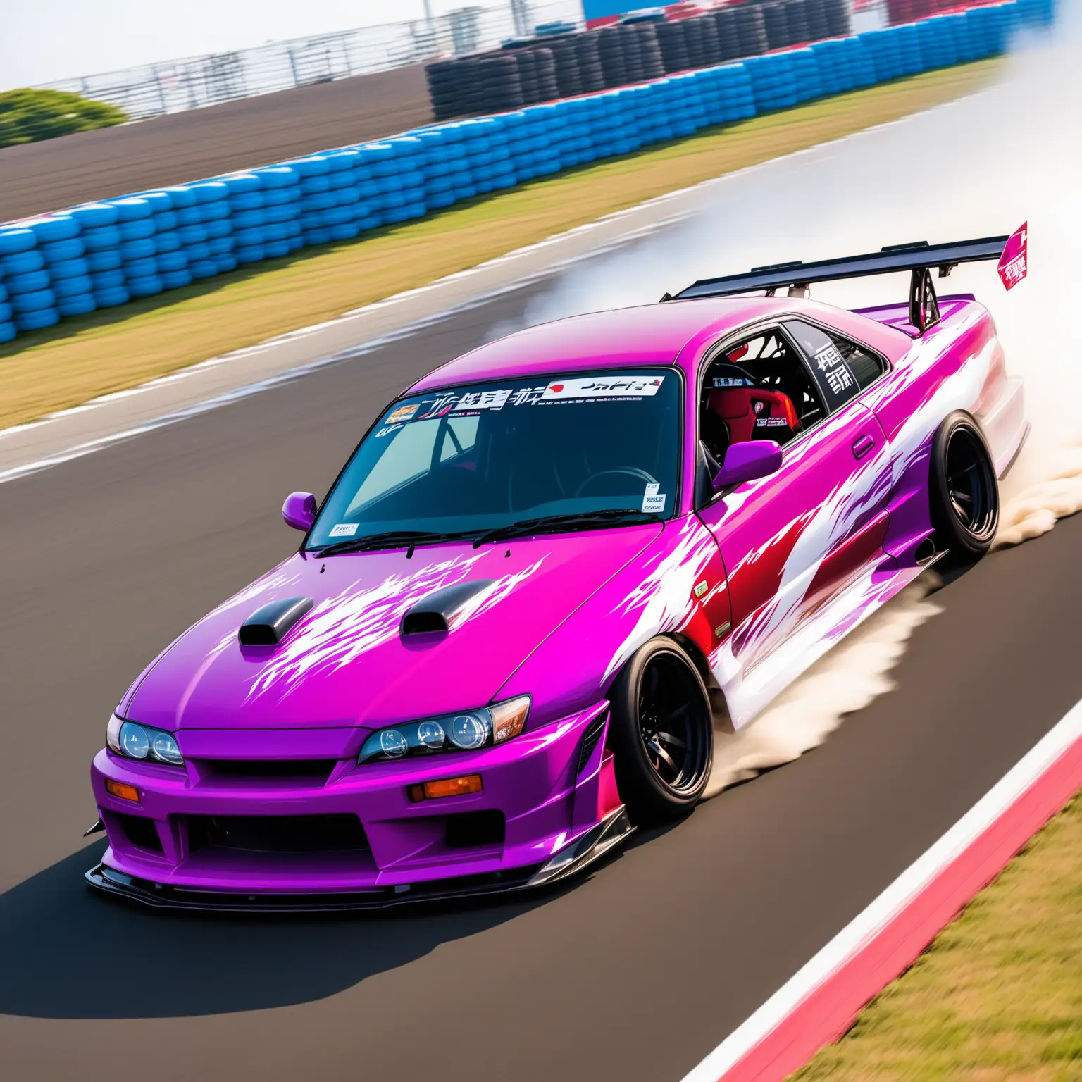 Vibrant-Japan-Car-Drift-Dynamic-Purple-and-Red-Action