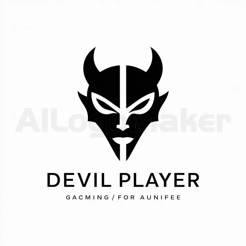 a logo design,with the text "Devil Player", main symbol:DP,Moderate,be used in gaming industry,clear background