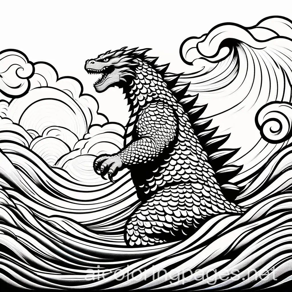 Simple-Godzilla-Coloring-Page-for-5YearOlds