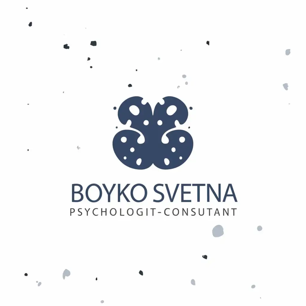 a logo design,with the text "Boyko Svetlana
Psychologist-consultant", main symbol:Rorschach spots,Minimalistic,be used in Home Family industry,clear background