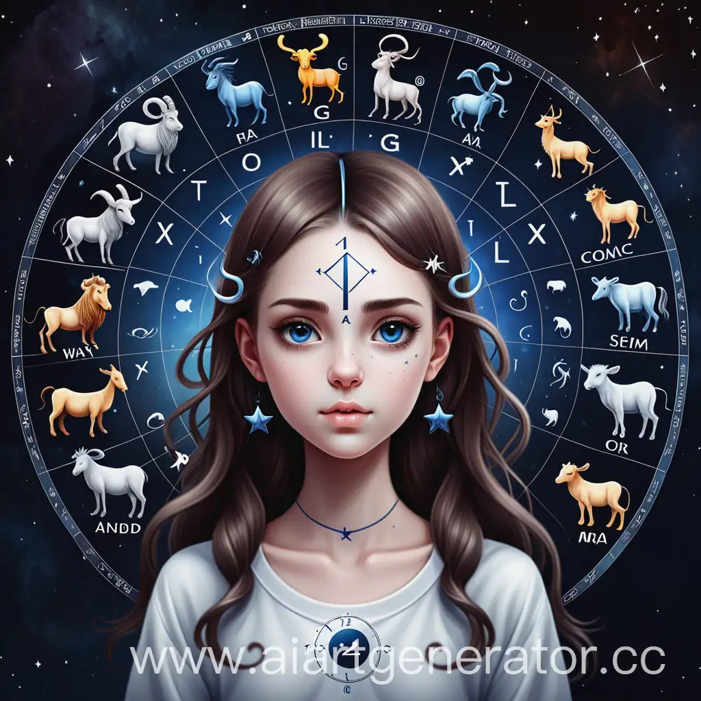 Girl-with-Twelve-Zodiac-Signs