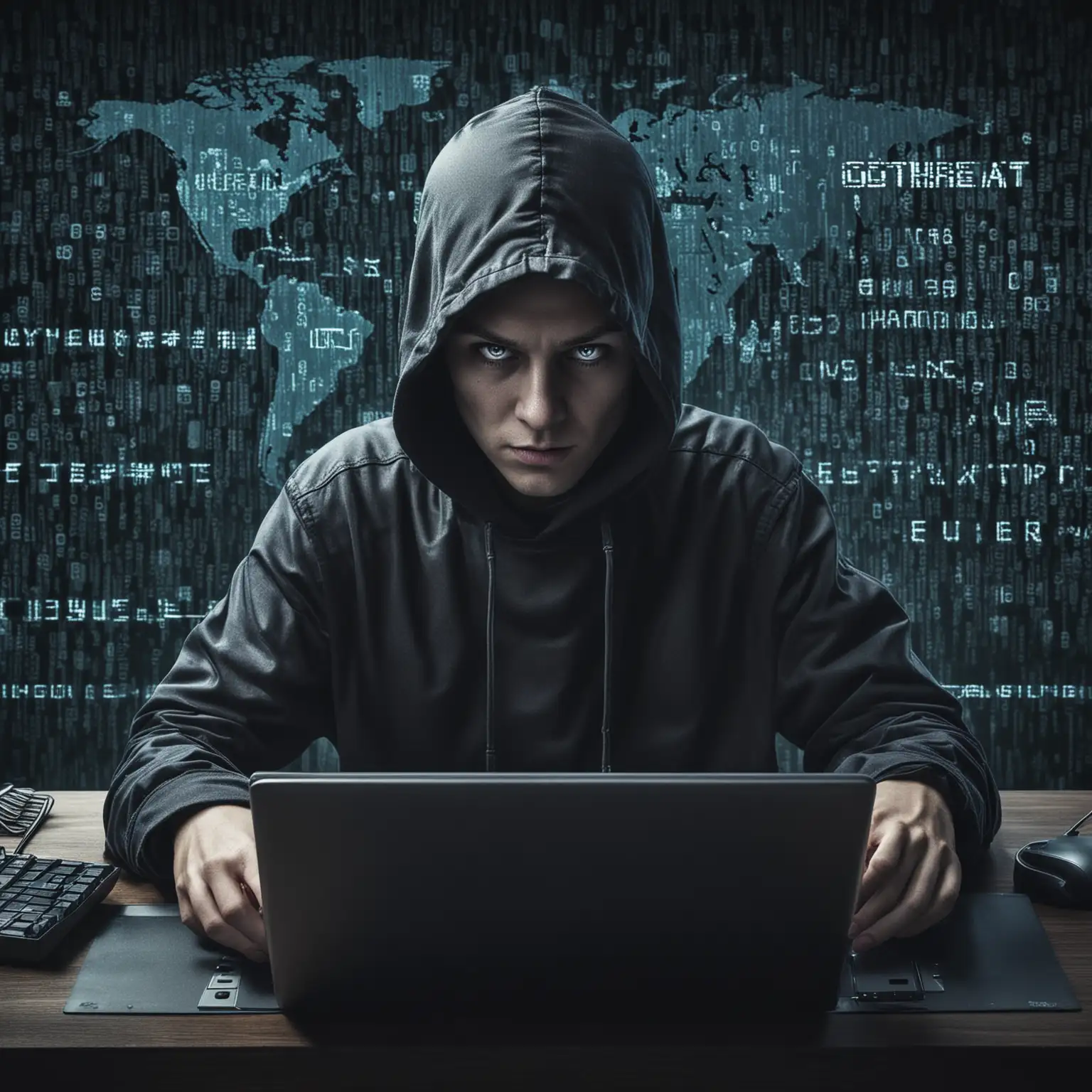 Cyber Threat Network Security Professional Analyzing Suspicious Activity