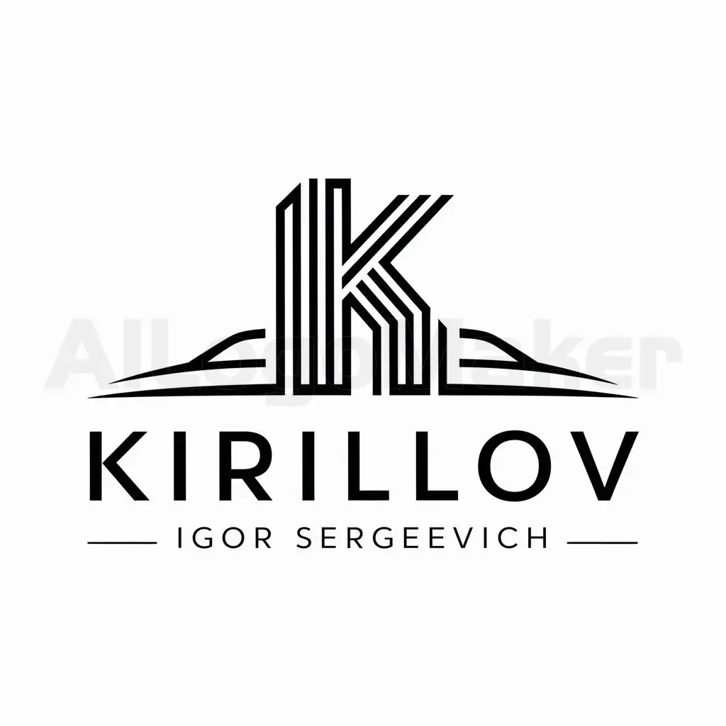 a logo design,with the text "Kirillov Igor Sergeevich", main symbol:skyscraper letter K,complex,be used in Automotive industry,clear background