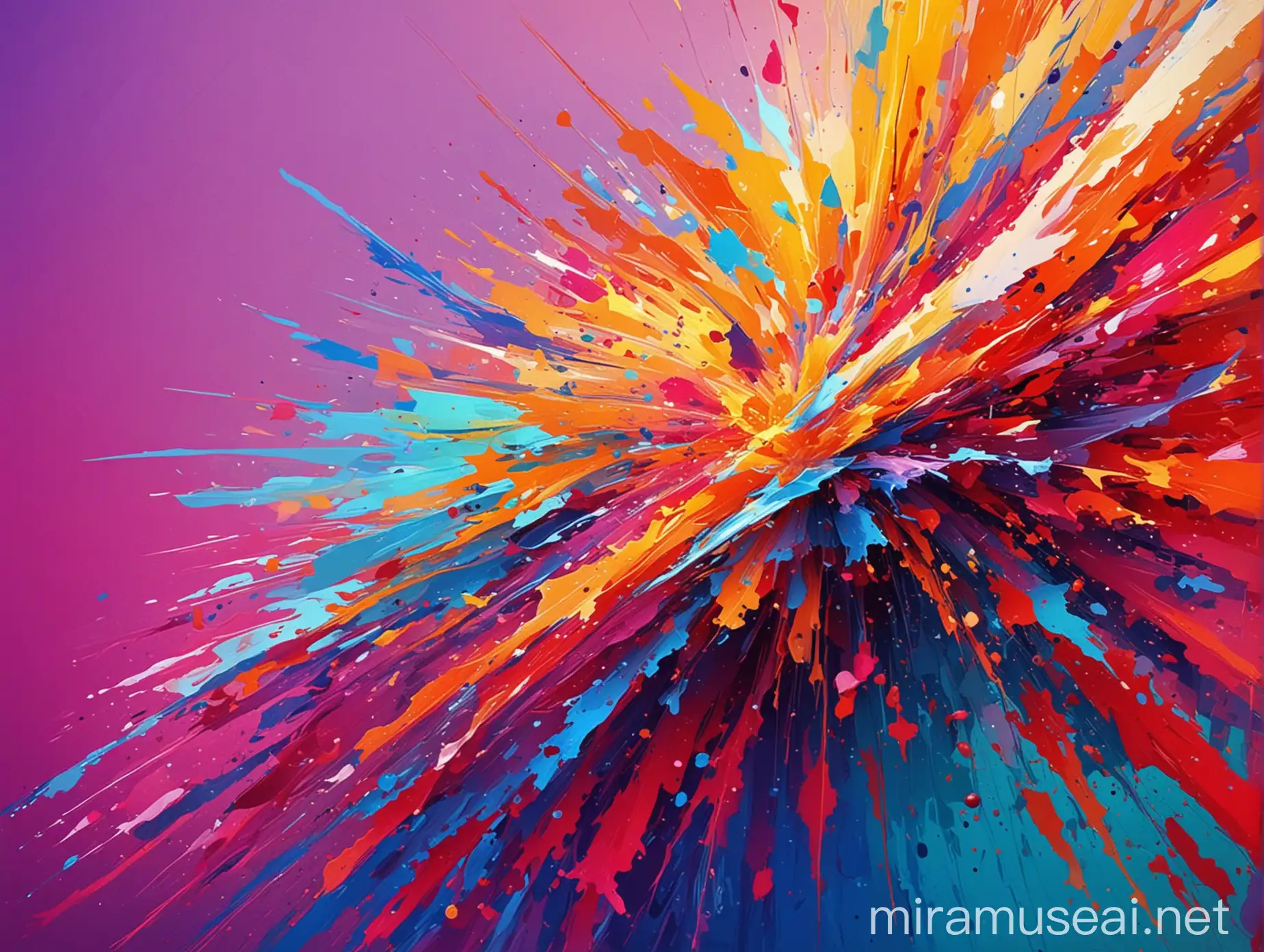 Vibrant Abstract Art with Bright Colors on a Unique Background