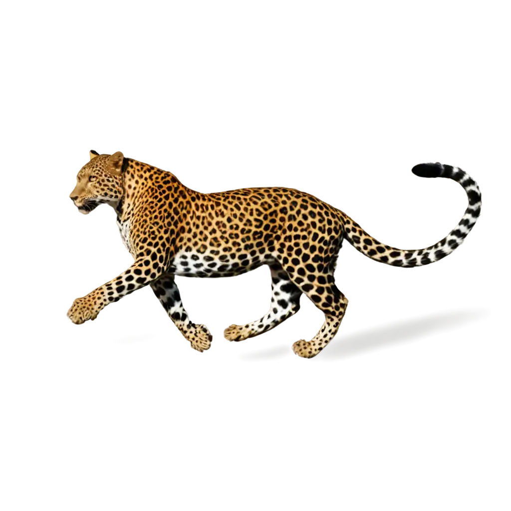 running leopard