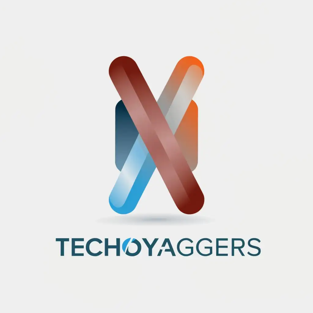 a logo design,with the text "TechVoyageurs", main symbol:TechVoyageurs,Moderate,be used in Technology industry,clear background